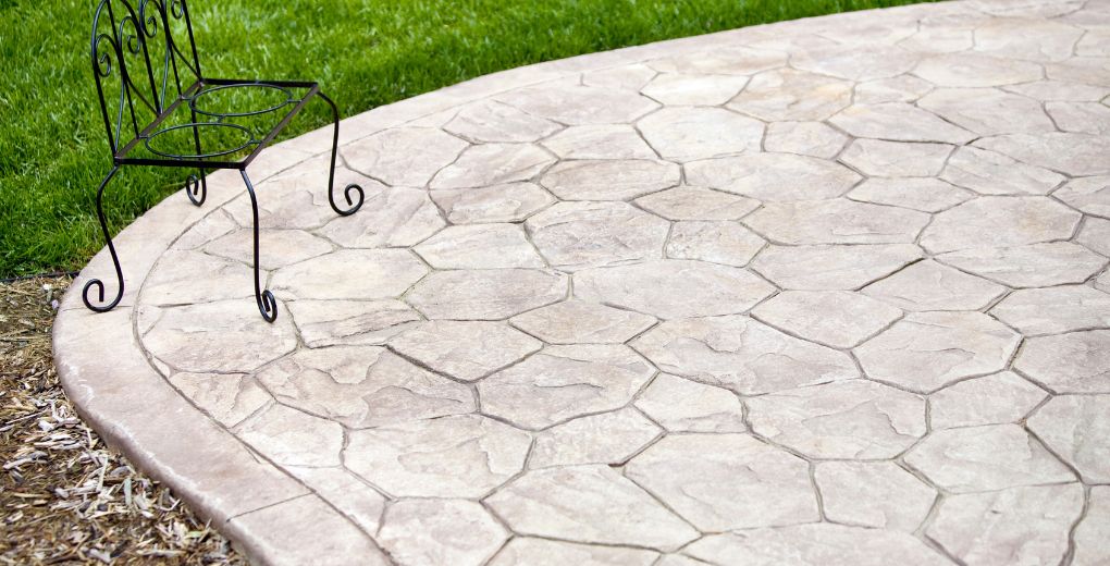 beton imprime imitation pierre